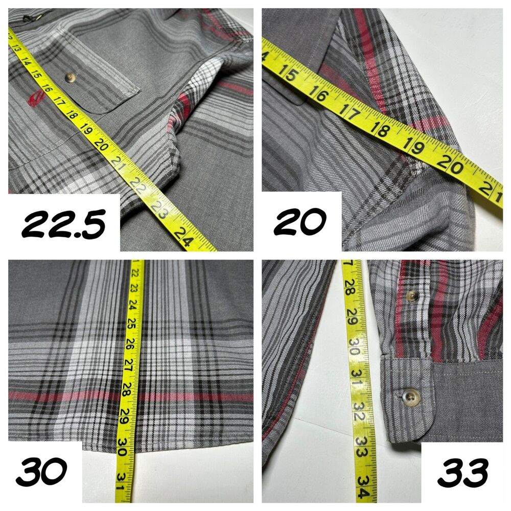 90s Vintage Nautica 1/4 Zip Relaxed Plaid Pullover Shirt Sz M Double Pocket - Picture 6 of 14